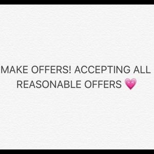 NOW ACCEPTING OFFERS